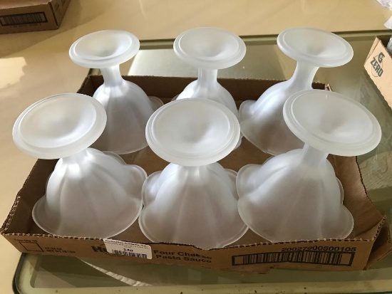 (6) Frosted Glass Desserts