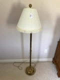 Worn Brass Floor Lamp