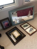 Nice Variety/Sizes Of Picture Frames & Duck Mirror