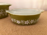 (2) Pcs. Vintage Pyrex W/Lids