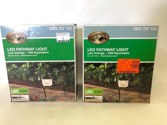 Set of 2 Hampton Bay LED Pathway Lights