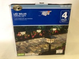 4 Pack Hampton Bay LED Solar Pathway Lights