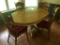 Wooden Dinette Table W/(4) Pressed Back Chairs