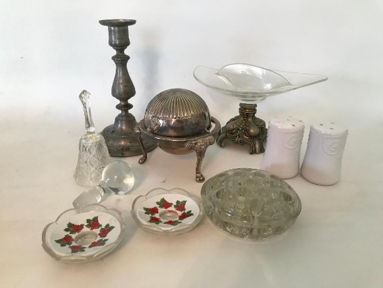 Group Of Misc. Glass & China From Curio Cabinet