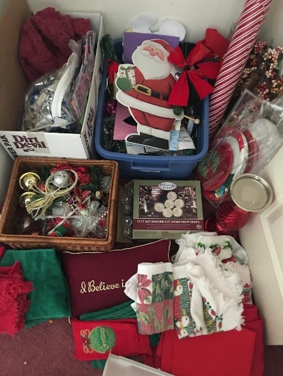 Group of Christmas items as pictured