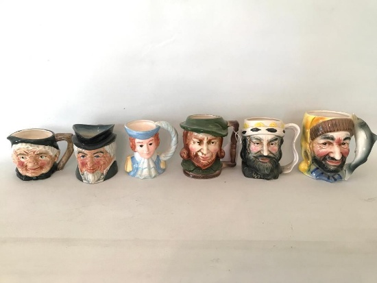 (6) Japanese Character Mugs