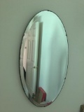 Vintage oval mirror, 27 Inches tall
