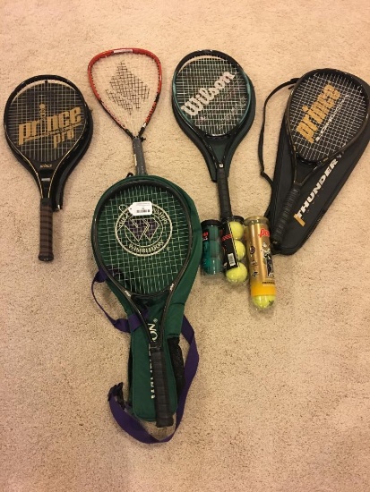 Tennis Rackets and Balls