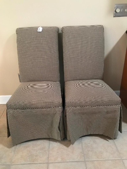 (2) Upholstered Dining Room Chairs