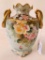 Vintage Hand Painted Nippon Vase W/Yellow & Pink Roses