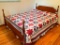 Queen Size Poster Bed W/Mattress & Box Springs