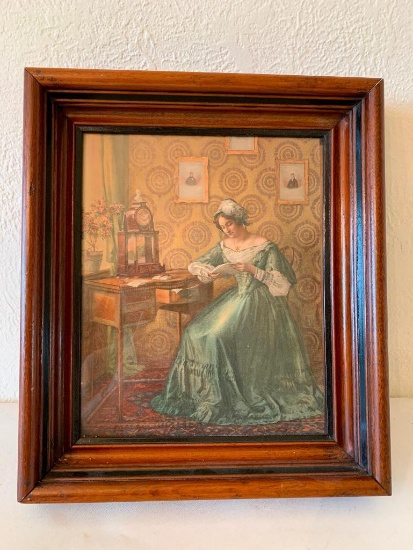 Framed Print Titled "The Love Note" By Schuster