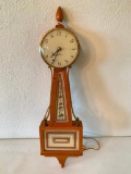 Seth Thomas Electric Banjo Clock W/Key