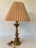 Vintage Ethan Allen Lamp W/Cloth Shade