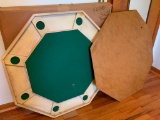 Vintage Poker Card Table W/Fold Out Legs