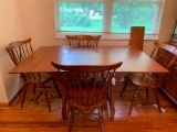 Maple Drop Leaf Table W/(4) Chairs & (2) leaves By Sprague Carlton Furniture Company