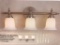 Hampton Bay 3-Light Vanity Fixture Olgelthrope Brushed Nickel Finish