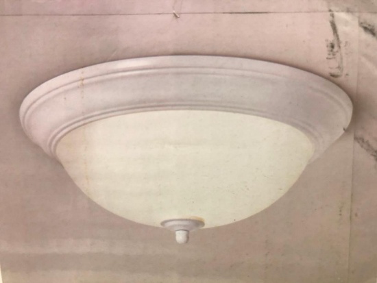Hampton Bay 13 Inch LED Flush Mount White Finish