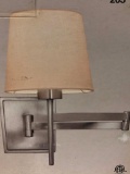 Hampton Bay Swing Arm Sconce Brushed Nickel Finish