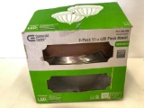 Commercial Electric 2-Pack 11 Inch LED Flush Mount Warm White