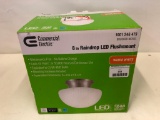 Commercial Electric 8 Inch Raindrop LED Flush Mount