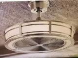 23 inch. Indoor/Covered Outdoor Drum Ceiling Fan. Brette LED. Home Decorators Collection.