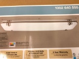 Hampton Bay 4 ft LED Color Changing Ceiling Light. Brushed Nickel Finish.