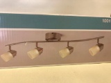 Hampton Bay 4-Light LED Directional Track Fixture. Brushed Nickel Finish.