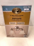 Hampton Bay 2-Light Vanity Fixture Ashhurst Brushed Nickel