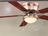 52 Inch Hugger Ceiling Fan Brushed Nickel Finish