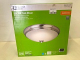 Commercial Electric 13 Inch LED Flush Mount Warm White