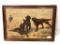 Vintage Framed Print Of Hunter & Hunting Dogs