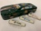 Dick Tracy 75th. Anniversary 3 Knife Set In Tin Cop Car-Mint