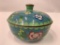 Antique Cloisonne Lidded Bowl