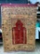 Antique Turkish Ghiordes Handmade Silk Prayer Rug Mounted on Material and Shows Wear