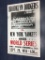 Contemporary Cardboard Poster of 1955 Yankees World Series, 22 x 14 Inches