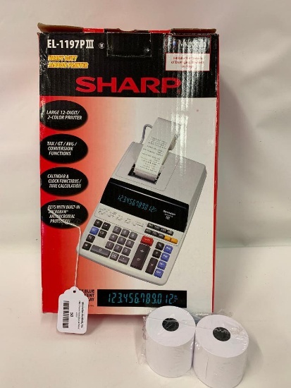 Electric Calculator: Sharp EL-1197PIII In box