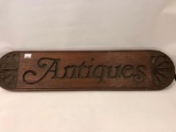 Wood Antique Sign