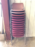 13 Stack Chairs, They Show Some Wear From Use