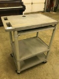 Plastic, Rolling Computer or Work Cart