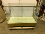 4 Feet Tal and 38 Inches Tall Showcase On Cart