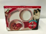 Coca Cola Dinnerware: (3) Pc. Completer Set In Box