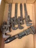 Tools: (5) Antique Wrenches
