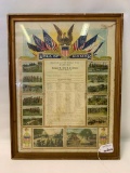 Antique WW I Framed Soldiers 