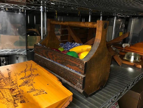 Group Of Wooden Items As Pictured