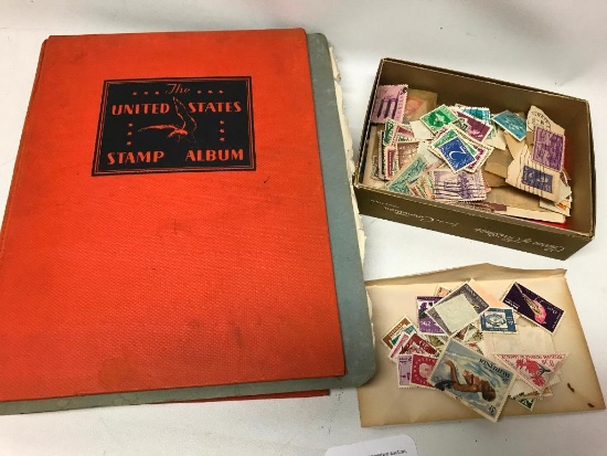 Book Of Older Stamps-All Are Cancelled