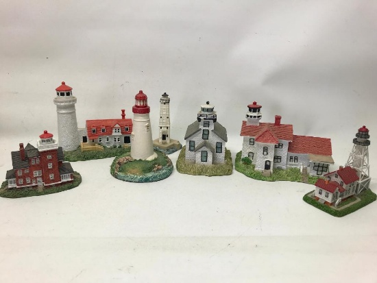 Group Of Miniature lighthouses & Villages