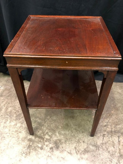 Mahogany Stand/Table, It Is 25 Inches Tall and Top is 17 Inches Square
