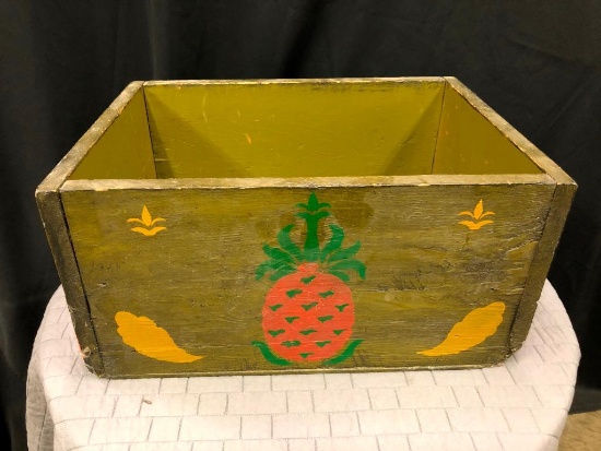 Painted and Stenciled Wood box