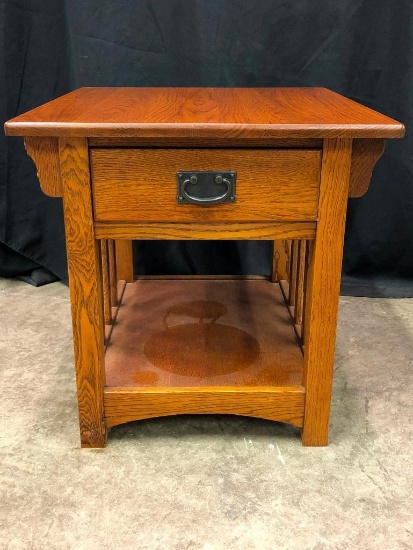 Mission Oak, Contemporary Lamp Table